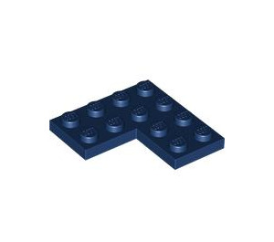 LEGO Dunkelblau Platte 4 x 4 Ecke (2639)