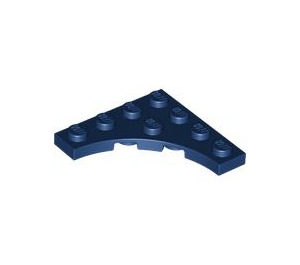 LEGO Donkerblauw Plaat 4 x 4 met Circular Cut Out (35044)