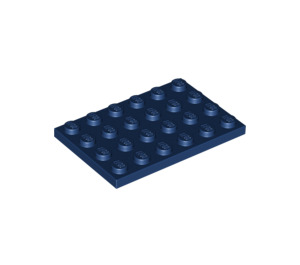 LEGO Dunkelblau Platte 4 x 6 (3032)