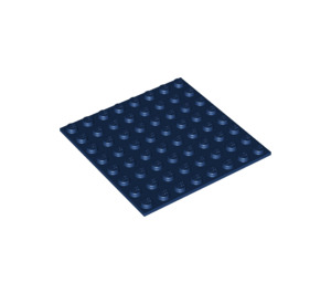 LEGO Dunkelblau Platte 8 x 8 mit Adhesive (80319)