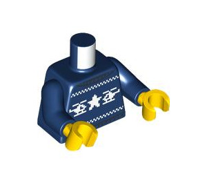 LEGO Dunkelblau Polizei Holiday Pullover Torso (973)