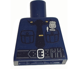 LEGO Dark Blue Policeman Torso without Arms (973)