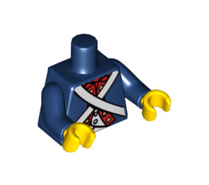 LEGO Donkerblauw Revolutionary Soldaat Torso (973 / 88585)