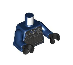 LEGO Dunkelblau Schild Agent Minifigur Torso (973 / 76382)