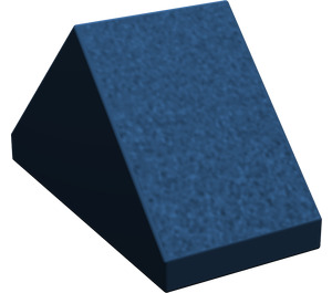 LEGO Bleu foncé Pente 1 x 2 (45°) Double avec fond creux
