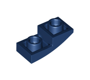LEGO Bleu foncé Pente 1 x 2 Incurvé Inversé (24201)