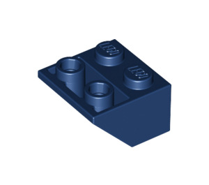 LEGO Donkerblauw Helling 2 x 2 (45°) Omgekeerd met platte afstandsring eronder (3660)