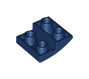 LEGO Bleu Foncé Pente 2 x 2 x 0.7 Incurvé Inversé (32803)