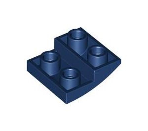 LEGO Donkerblauw Helling 2 x 2 x 0.7 Gebogen Omgekeerd (32803)