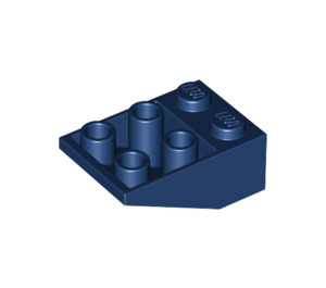 LEGO Dunkelblau Steigung 2 x 3 (25°) Invertiert ohne Verbindungen zwischen Bolzen (3747)