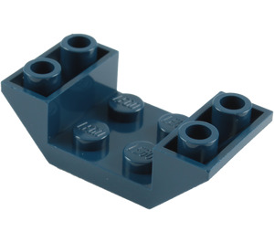 LEGO Dark Blue Slope 2 x 4 (45°) Double Inverted with Open Center (4871)