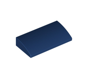 LEGO Dark Blue Slope 2 x 4 Curved with Bottom Tubes (88930)