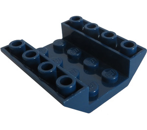 LEGO Dark Blue Slope 4 x 4 (45°) Double Inverted with Open Center (No Holes) (4854)