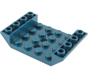 LEGO Donkerblauw Helling 4 x 6 (45°) Dubbele Omgekeerd met Open Midden met 3 gaten (30283 / 60219)