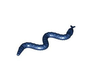 LEGO Donkerblauw Snake met Texture (30115)