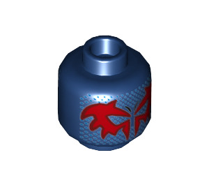 LEGO Dark Blue Spider-Man 2099 Minifigure Head (Recessed Solid Stud) (3626 / 45888)