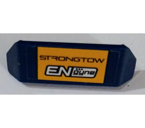 LEGO Dark Blue Spoiler with Handle with Strongtow ENgyne Sticker (98834)