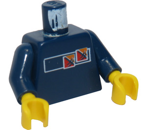 LEGO Bleu foncé  Des sports Torse (973)