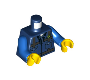 LEGO Dunkelblau Stoppel Trouble Emmet Minifigur Torso (973 / 76382)