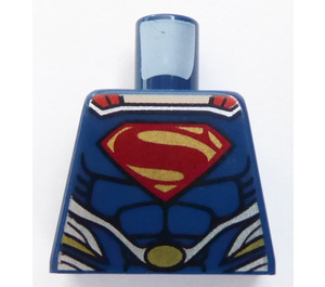 LEGO Dunkelblau Superman mit Dark Blau Anzug Torso ohne Arme (973)