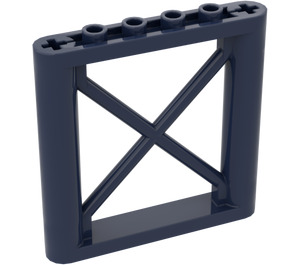 LEGO Mörkblå Support 1 x 6 x 5 Balk Rectangular (64448)