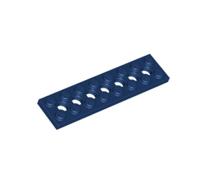 LEGO Donkerblauw Technic Plaat 2 x 8 met Gaten (3738)