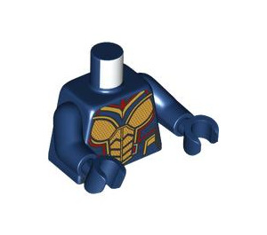 LEGO Donkerblauw The Wasp met Transparant Vleugels Minifiguur Torso (973 / 76382)