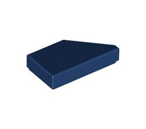 LEGO Dark Blue Tile 1 x 2 45° Angled Cut Left (5091)