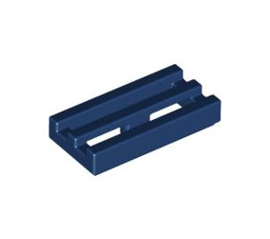 LEGO Dark Blue Tile 1 x 2 Grille (with Bottom Groove) (2412 / 30244)