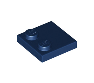 LEGO Dark Blue Tile 2 x 2 with Studs on Edge (33909)