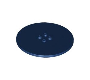 LEGO Dark Blue Tile 8 x 8 Round with 2 x 2 Center Studs (6177)