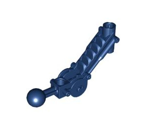 LEGO Dark Blue Toa Arm 5 x 7 Bent with Ball Joint and Axle Joiner (32476)