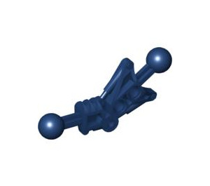 LEGO Dark Blue Toa Leg 1 x 7 with 2 Ball Joints 30 Degrees (32482)