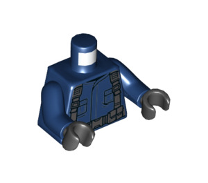 LEGO Donkerblauw Tracker Minifig Torso (973 / 76382)