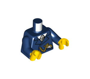 LEGO Bleu Foncé Tram Conducteur Minifigurine Torse (973 / 76382)