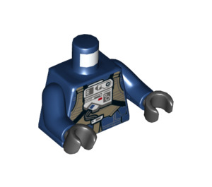 LEGO Blu scuro U-Ala Pilota Minifigure Busto (973 / 76382)