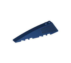 LEGO Dark Blue Wedge 10 x 3 x 1 Double Rounded Left with Black vents (45350 / 50955)