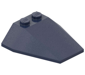 LEGO Dark Blue Wedge 4 x 4 Triple without Stud Notches (6069)