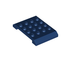 LEGO Bleu foncé Coin 4 x 6 x 0.7 Double (32739)