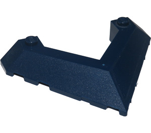 LEGO Dark Blue Wedge 6 x 8 (45°) with Pointed Cutout (22390)