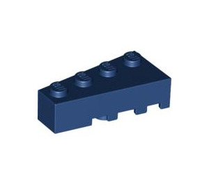 LEGO Bleu foncé Coin Brique 2 x 4 La gauche (41768)