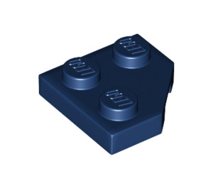 LEGO Dark Blue Wedge Plate 2 x 2 Cut Corner (26601)