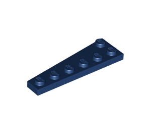 LEGO Dunkelblau Keil Platte 2 x 6 Rechts (78444)