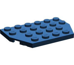 LEGO Bleu foncé Coin assiette 4 x 6 sans Coins (32059 / 88165)