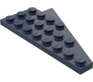 LEGO Dark Blue Wedge Plate 4 x 8 Wing Left with Underside Stud Notch (3933 / 45174)