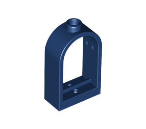 LEGO Dark Blue Window Frame 1 x 2 x 2.7 with Rounded Top (30044)