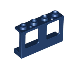 LEGO Dark Blue Window Frame 1 x 4 x 2 with Hollow Studs (61345)