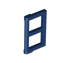 LEGO Dark Blue Window Pane 1 x 2 x 3 with Thick Corner Tabs (28961 / 60608)