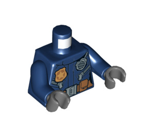 LEGO Dark Blue Woman Police Minifig Torso (973 / 76382)