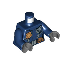 LEGO Dunkelblau Frau Polizei Minifigur Torso (973 / 76382)